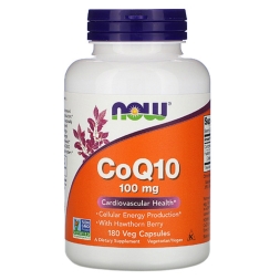 Антиоксиданты  NOW CoQ10 100 mg   (180 vcaps)
