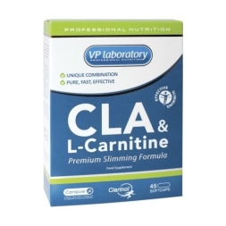 Жирные кислоты (Омега жиры) VP Laboratory CLA &amp; L-Carnitine  (45 капс)