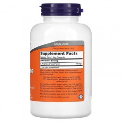 Спортивное питание NOW L-Arginine 700 mg  (180 vcaps)