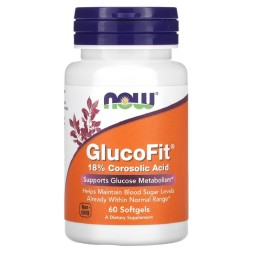 Специальные добавки NOW GlucoFit   (60 Softgels)