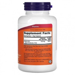 Комплексы витаминов и минералов NOW B-6 100 mg  (250 vcaps)