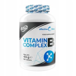 Комплекс витаминов группы B 6PAK Nutrition Vitamin B Complex  (90 таб)