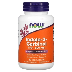 БАДы для мужчин и женщин NOW Indole-3-Carbinol 200 mg   (60 vcaps)