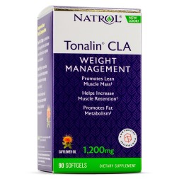 БАДы для мужчин и женщин Natrol Tonalin CLA 1200 мг  (60 капс)