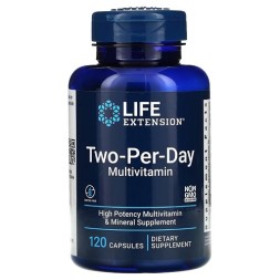 Комплексы витаминов и минералов Life Extension Two-Per-Day Multivitamin  (120 капс)