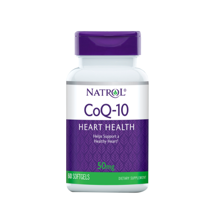 Коэнзим Q10  Natrol CoQ-10 50 мг  (60 капс)