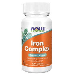 Комплексы витаминов и минералов NOW Iron Complex   (100 tab.)