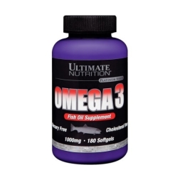 Жирные кислоты (Омега жиры) Ultimate Nutrition Omega 3  (180 капс)