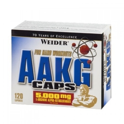 Донаторы оксида азота для пампинга Weider AAKG  (120 капс)