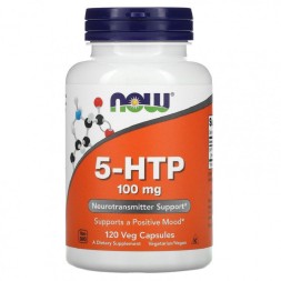 Товары для здоровья, спорта и фитнеса NOW 5-HTP 100 мг  (120 капс)