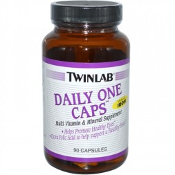 Комплексы витаминов и минералов Twinlab Daily One Caps without IRON  (90 капс)