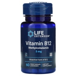 Комплексы витаминов и минералов Life Extension Vitamin B12 Methylcobalamin 5 mg  (60 lozenges)